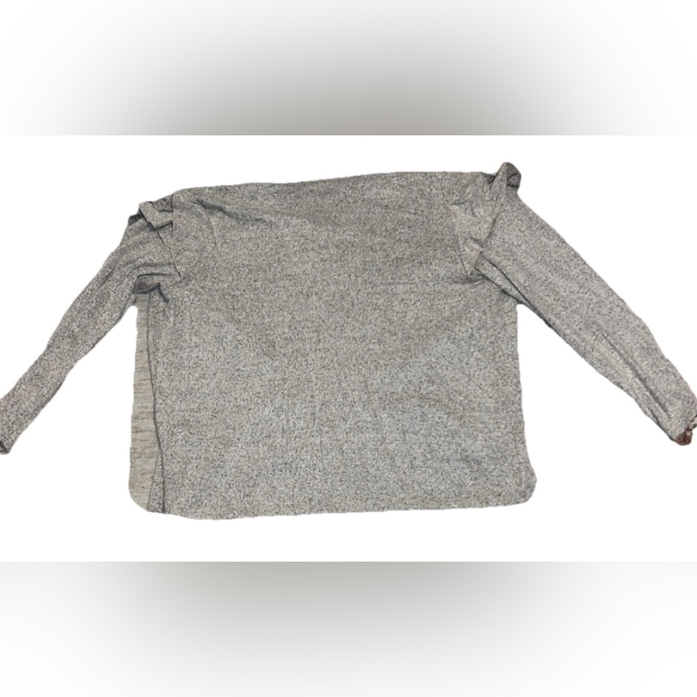 NWOT Maurices Gray Ruffle Sleeve Open Front Cardigan Size Large - Picture 5 of 7